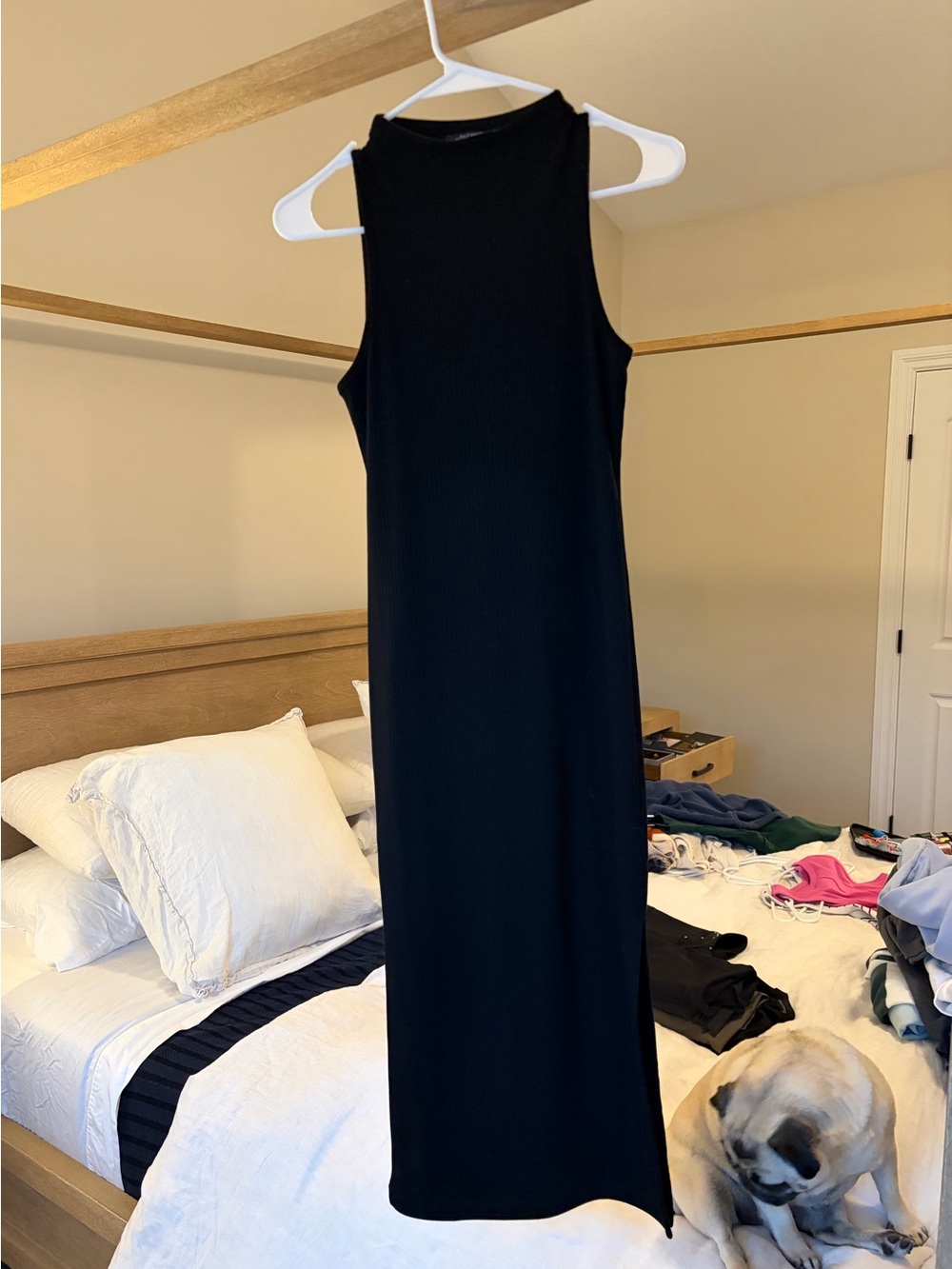 Vici Black Sleeveless Midi Dress